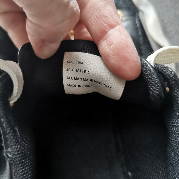 Juicy Couture Chatter Black Sneakers Size 10 - Picture 6 of 9